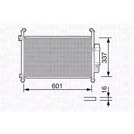 350203664000 - Kondensor, klimatanläggning 