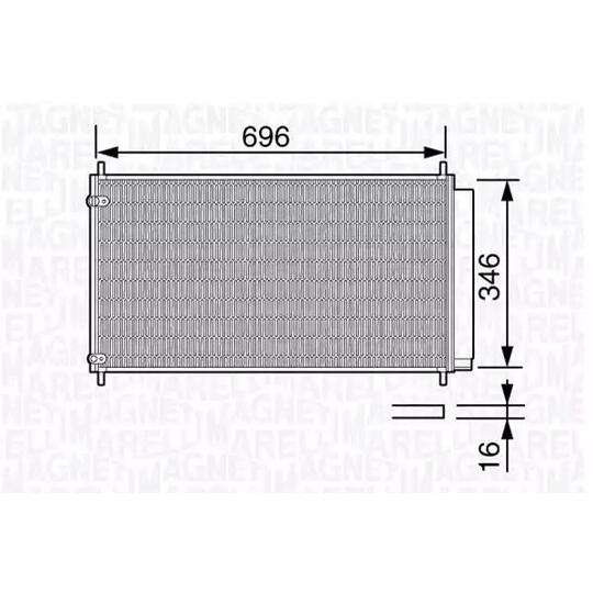 350203685000 - Condenser, air conditioning 