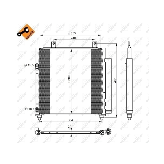 350221 - Condenser, air conditioning 