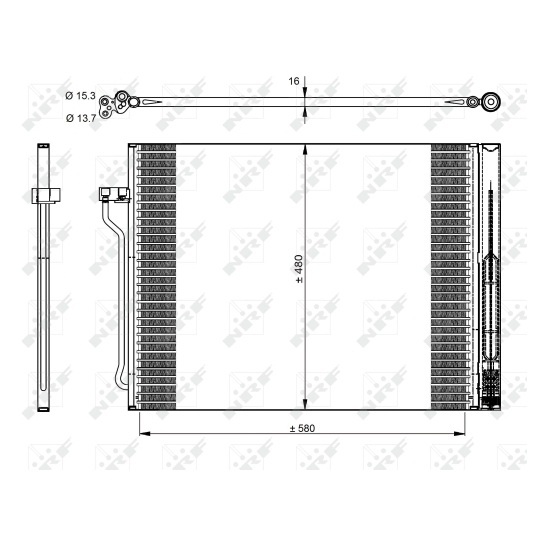 350325 - Condenser, air conditioning 
