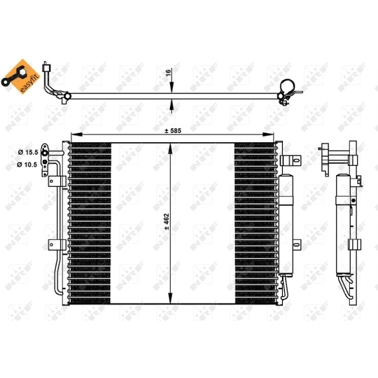 350330 - Condenser, air conditioning 