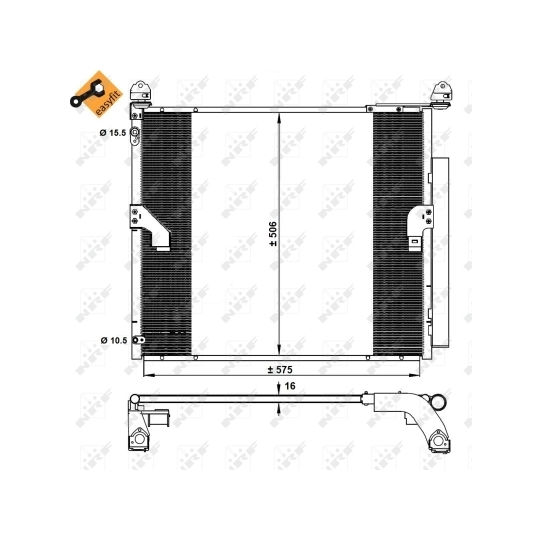 350335 - Kondensor, klimatanläggning 