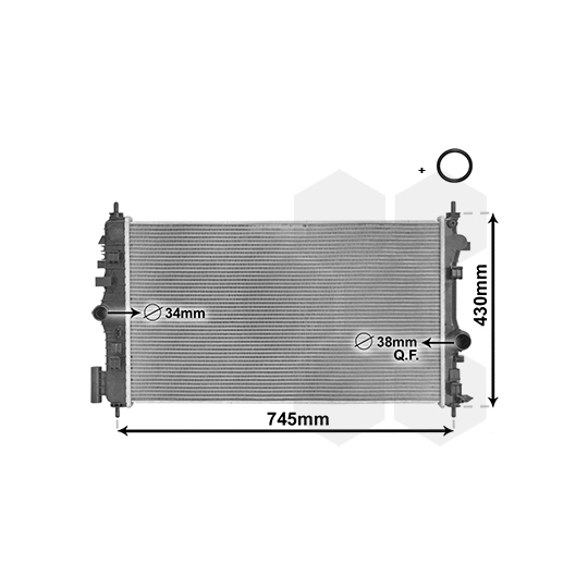 37002474 - Radiator, engine cooling 