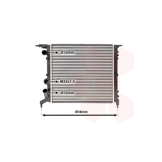 43002042 - Radiator, engine cooling 