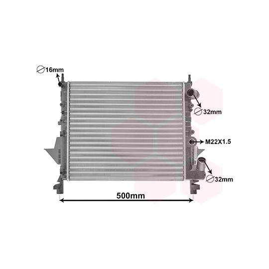 43002158 - Radiaator, mootorijahutus 