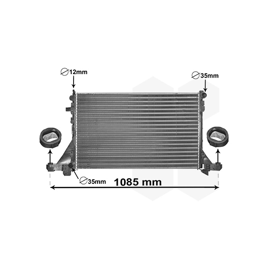 43002560 - Radiaator, mootorijahutus 