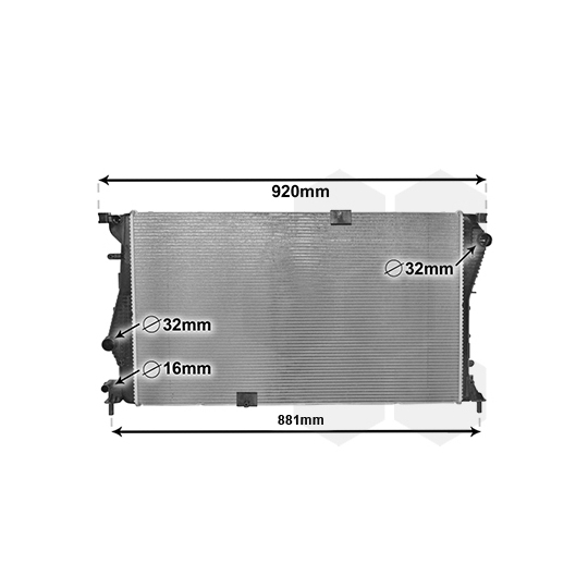 43002601 - Radiator, engine cooling 