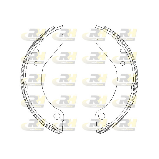 4399.00 - Brake Shoe Set, parking brake 