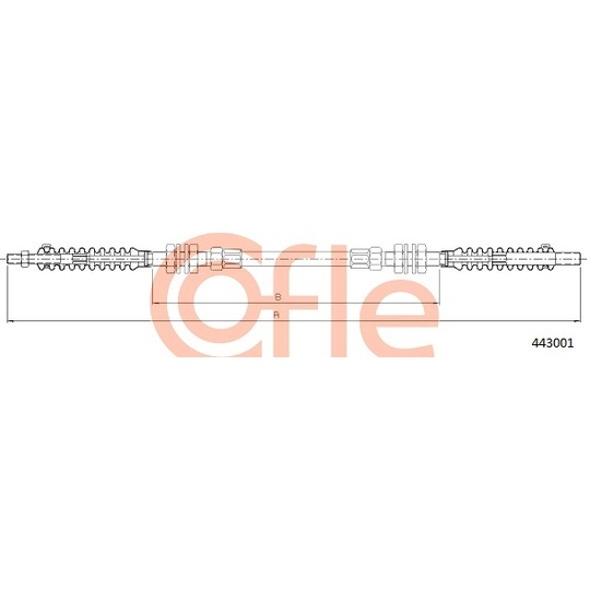 443001 - Accelerator Cable 