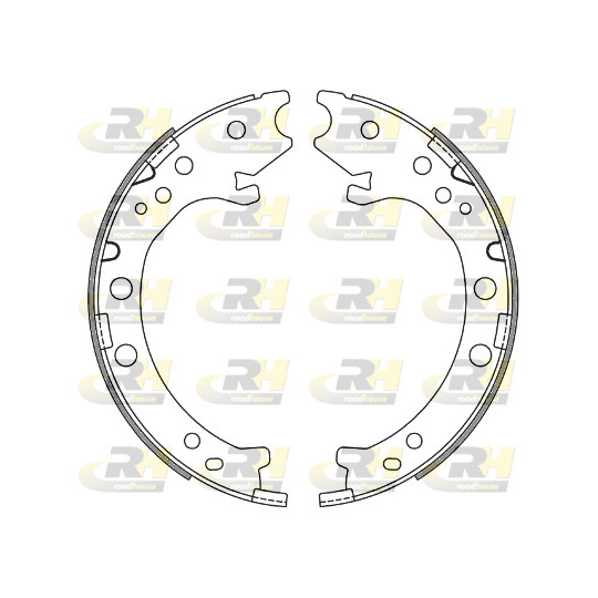 4667.00 - Brake Shoe Set, parking brake 