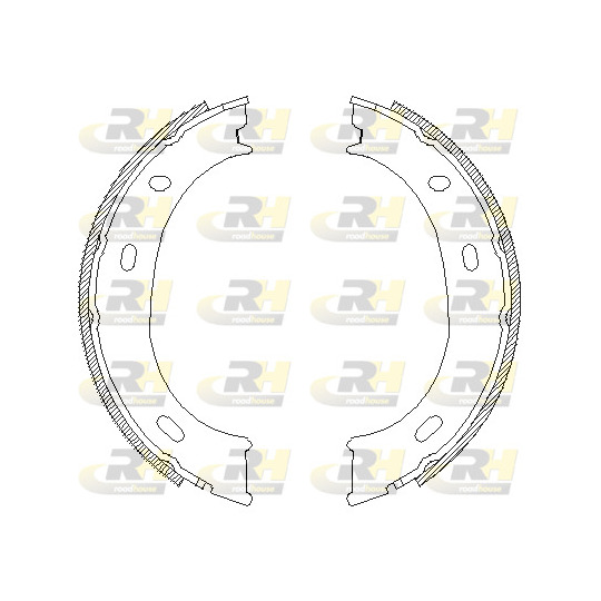 4710.01 - Brake Shoe Set, parking brake 