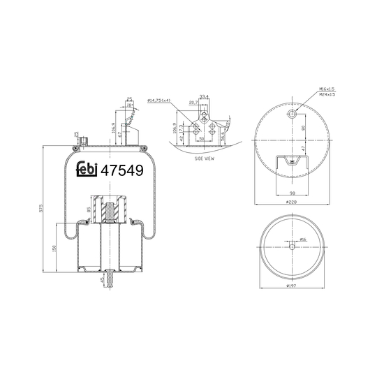 47549 - Boot, air suspension 