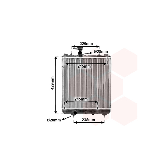 52002064 - Radiaator, mootorijahutus 