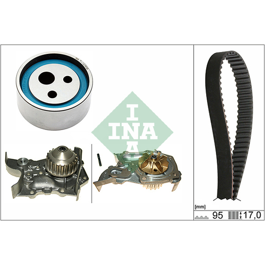 530 0018 32 - Water Pump & Timing Belt Set 