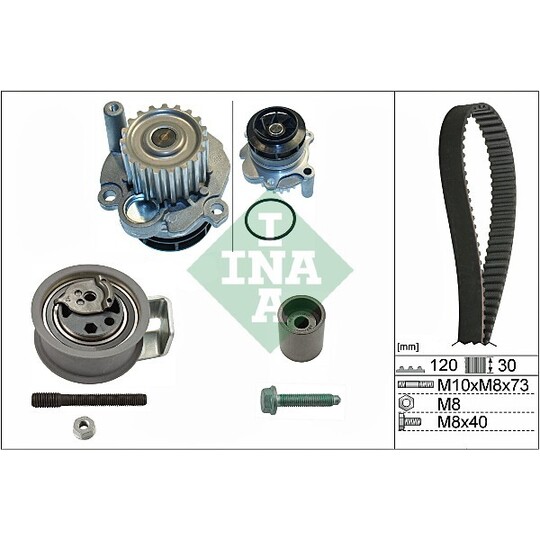 530 0091 31 - Water Pump & Timing Belt Set 