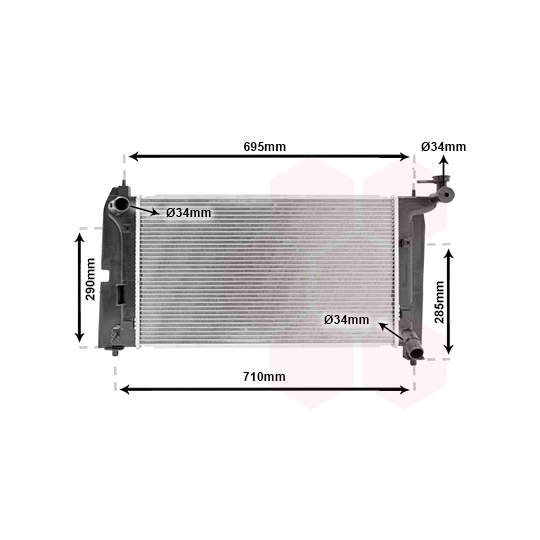 53002289 - Radiaator, mootorijahutus 