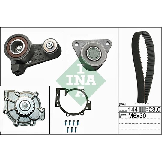 530 0250 30 - Water Pump & Timing Belt Set 