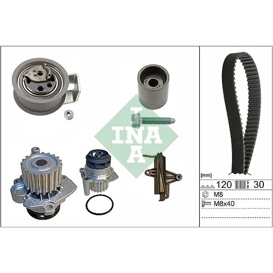 530 0340 31 - Water Pump & Timing Belt Set 