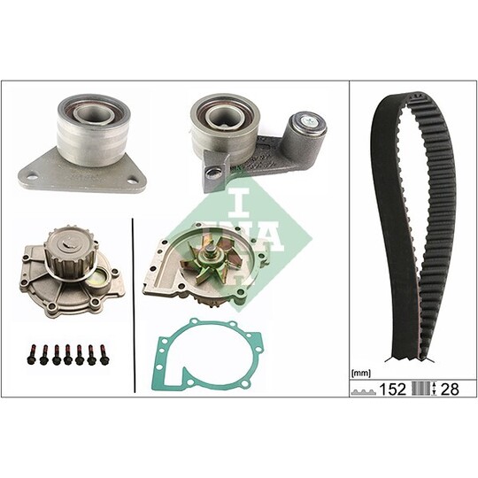 530 0349 30 - Water Pump & Timing Belt Set 