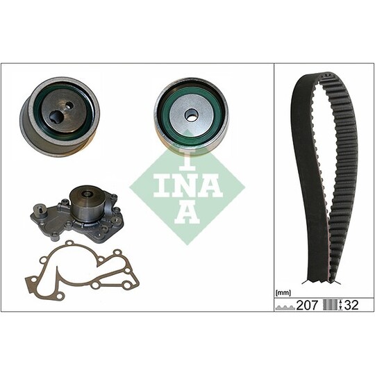 530 0430 30 - Water Pump & Timing Belt Set 