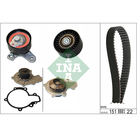 530 0572 30 - Water Pump & Timing Belt Set 