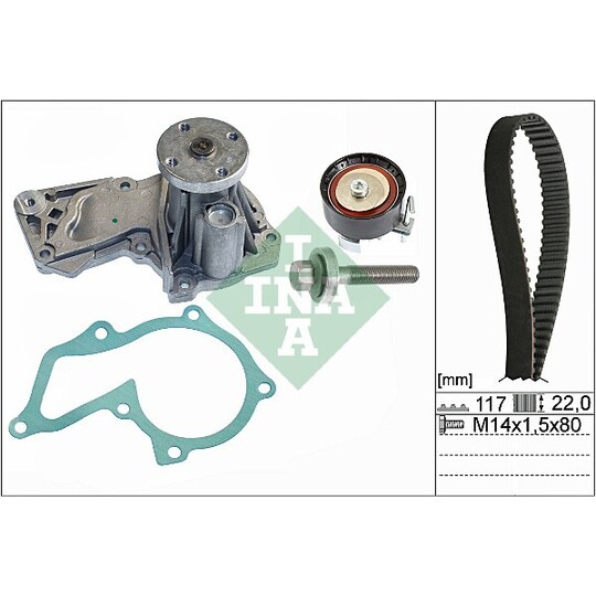 530 0605 30 - Water Pump & Timing Belt Set 