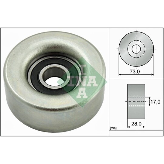 532 0783 10 - Deflection/Guide Pulley, v-ribbed belt 