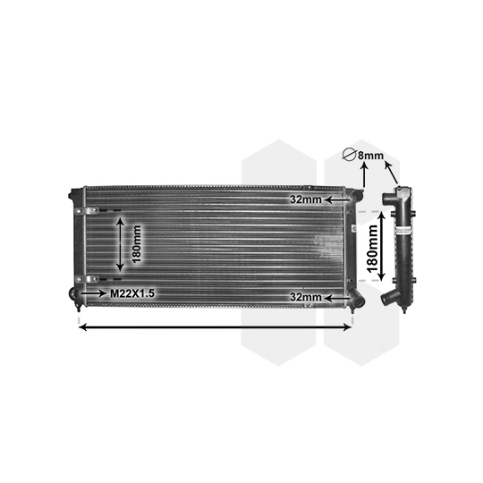 58002041 - Radiator, engine cooling 