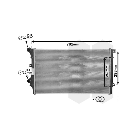 58002206 - Radiator, engine cooling 