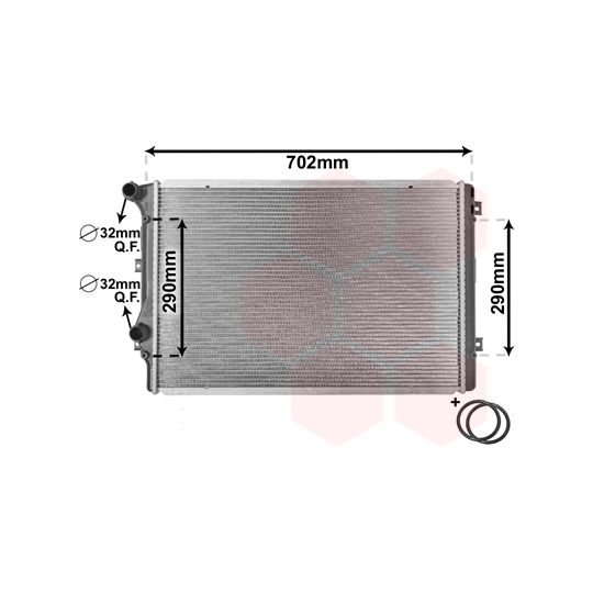 58002207 - Radiator, engine cooling 