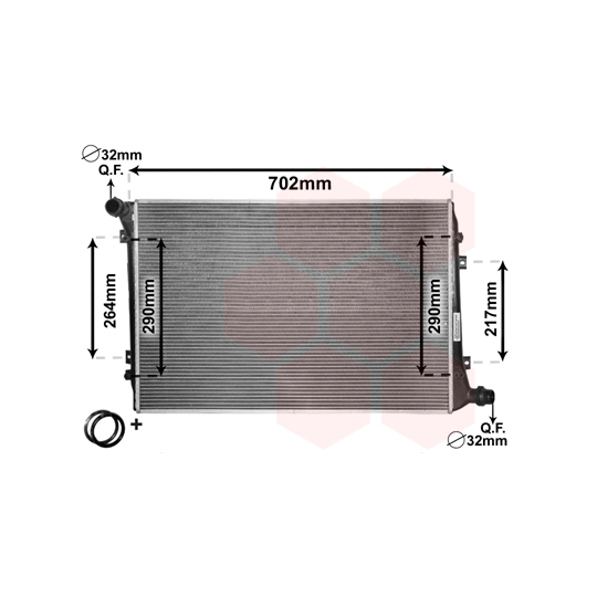 58002224 - Radiator, engine cooling 