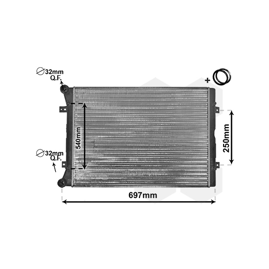 58002283 - Radiator, engine cooling 