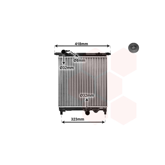 58002325 - Radiator, engine cooling 