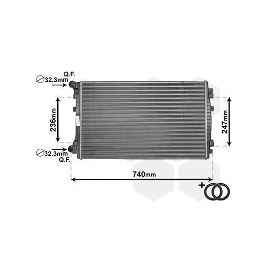 58002338 - Radiator, engine cooling 