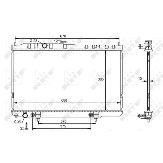 59100 - Radiator, engine cooling 