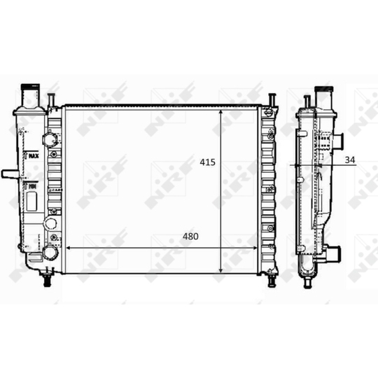 59123 - Radiator, engine cooling 