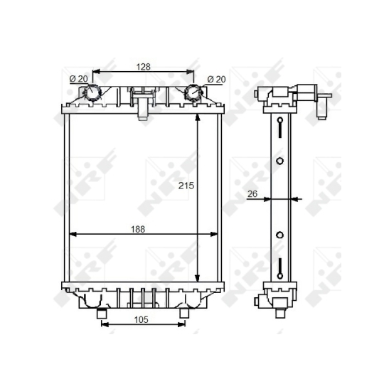 59125 - Radiator, engine cooling 