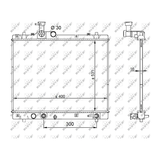 59208 - Radiaator, mootorijahutus 