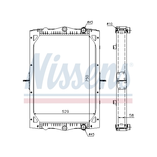 61444A - Radiaator, mootorijahutus 