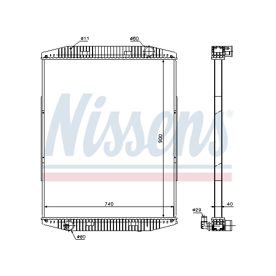 619710 - Radiator, engine cooling 