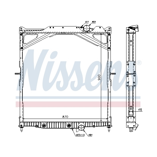 65472A - Radiator, engine cooling 