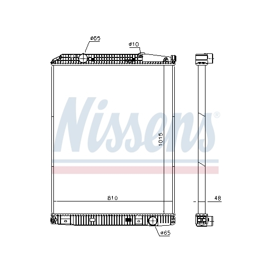 671650 - Radiator, engine cooling 