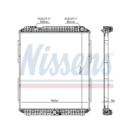 671760 - Radiator, engine cooling 