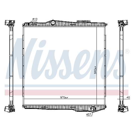 672910 - Radiator, engine cooling 