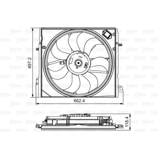 696583 - Fan, radiator 