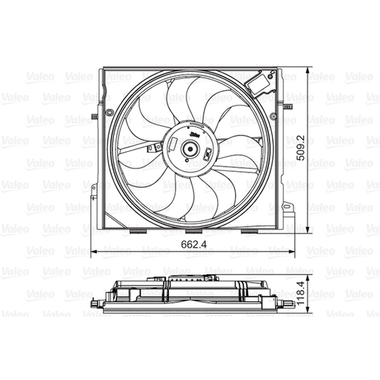 696873 - Fan, radiator 