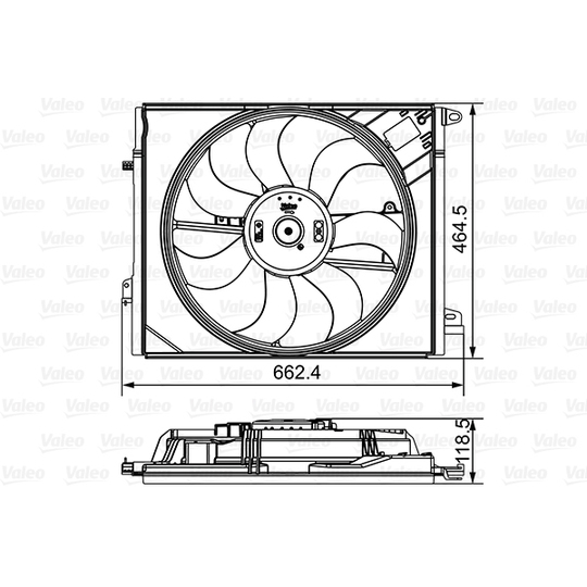 696881 - Ventilaator, mootorijahutus 