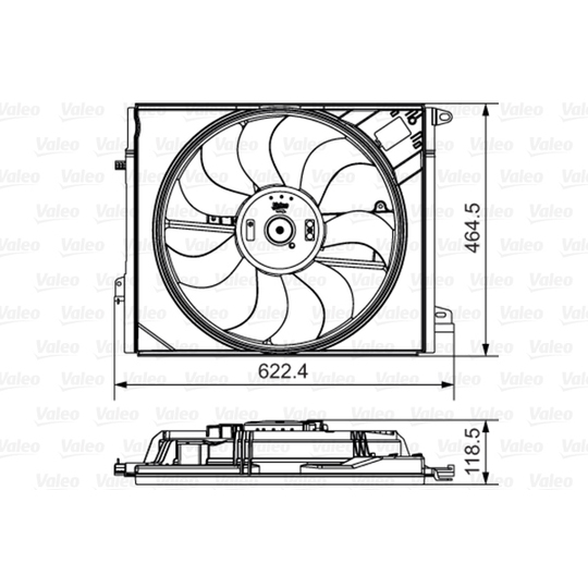 696882 - Fan, radiator 