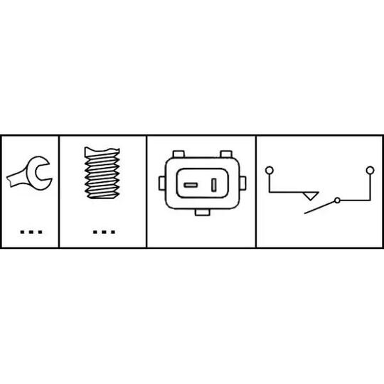 6DD 010 966-021 - Switch, brake actuation (engine timing) 