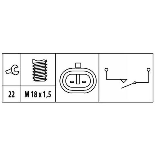 6ZF 181 612-111 - Switch, reverse light 